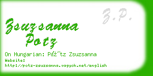 zsuzsanna potz business card